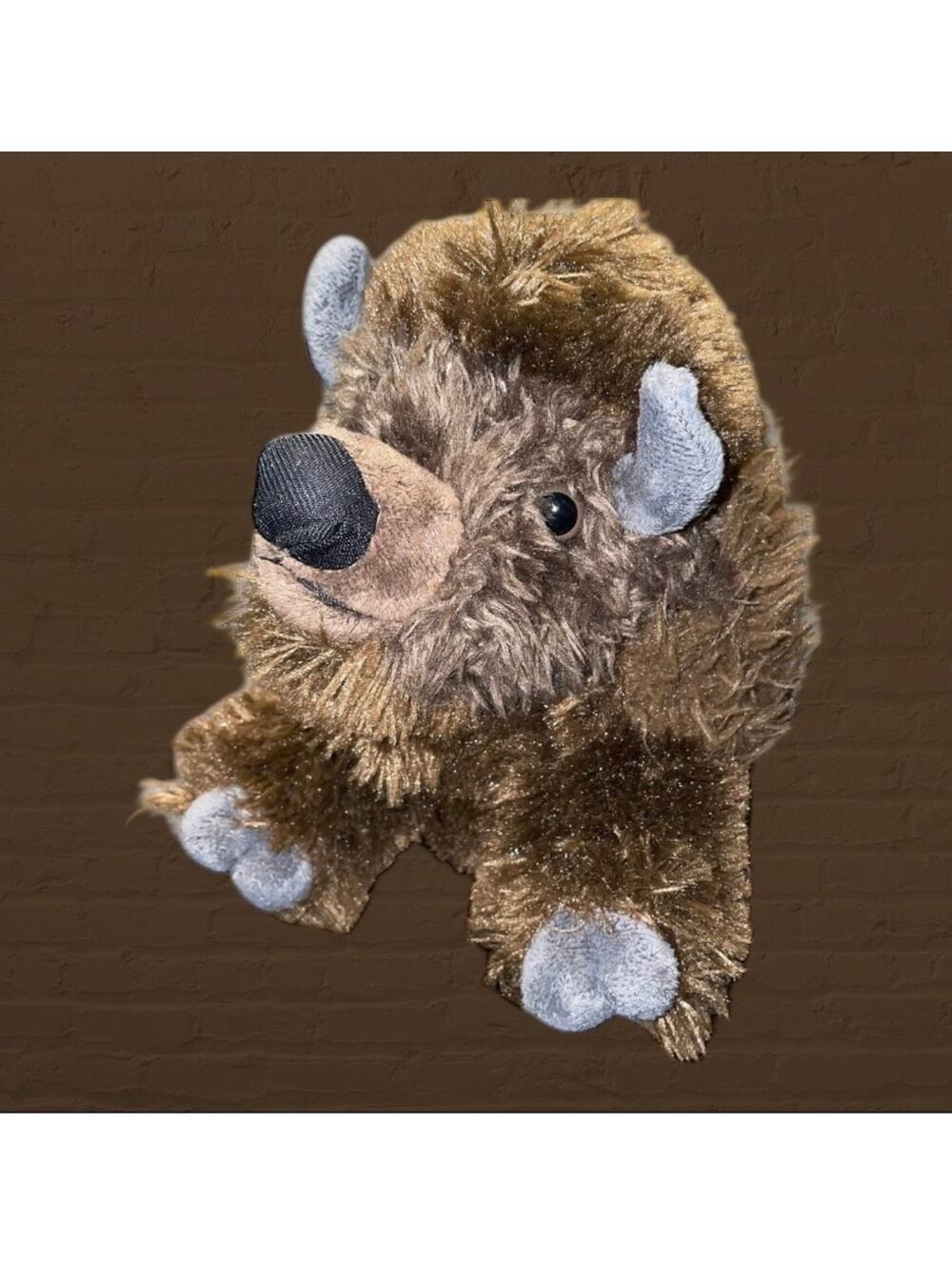 Wild Republic American Bison Buffalo Plush 12" Stuffed Animal Cuddlekins Toy Kid
